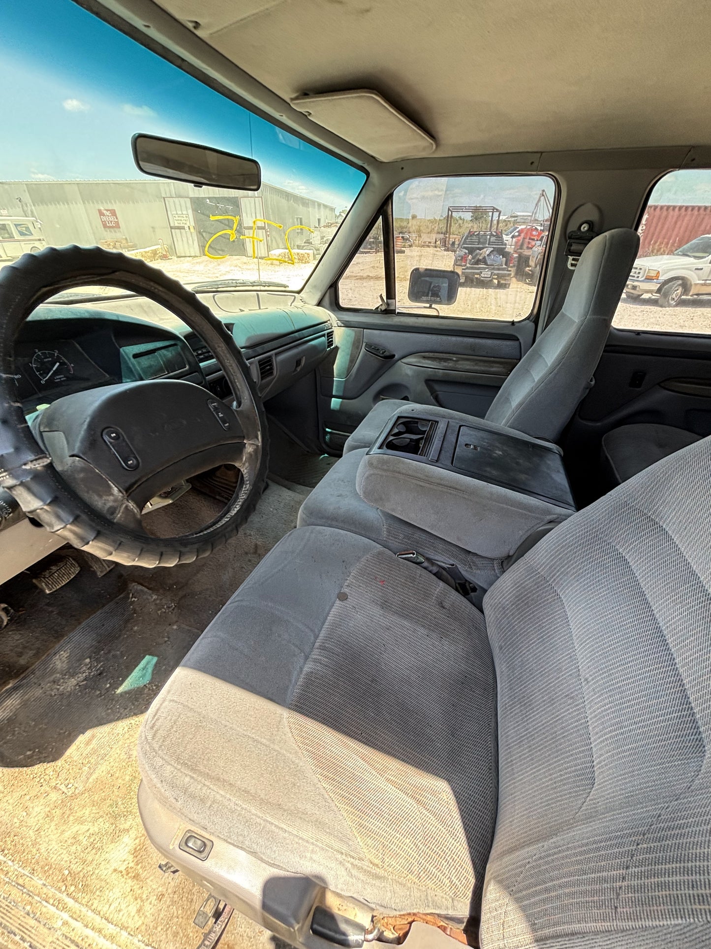 92-97 Ford F250 F350 Hood Ua Black