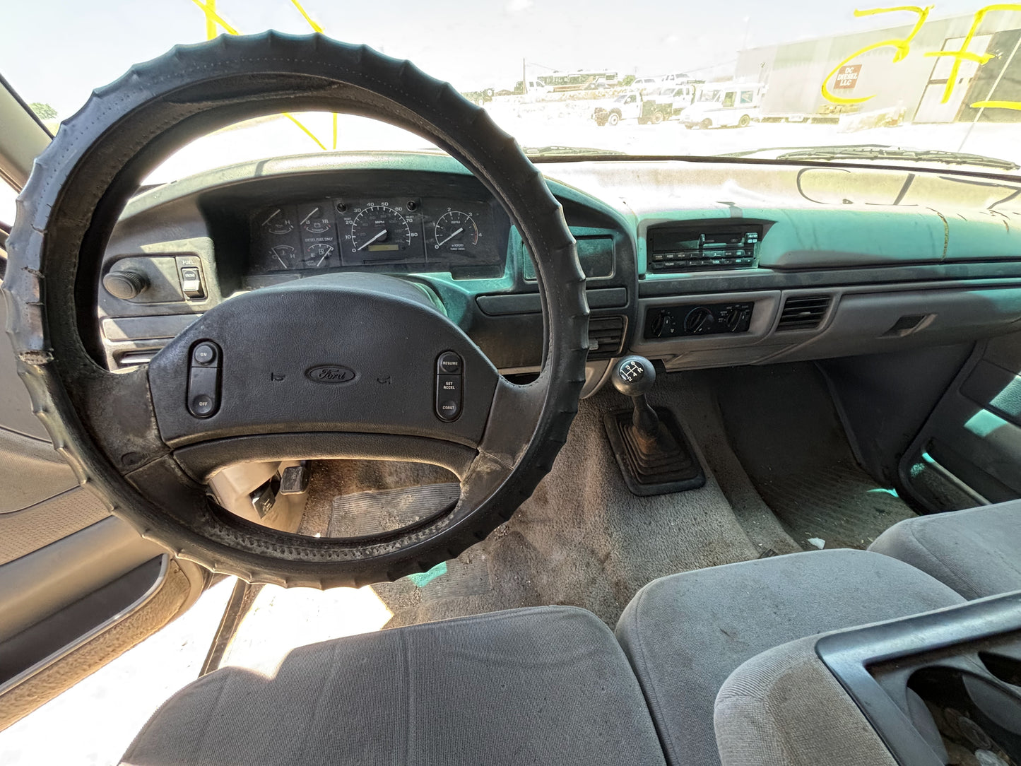 92-97 Ford F250 F350 Hood Ua Black