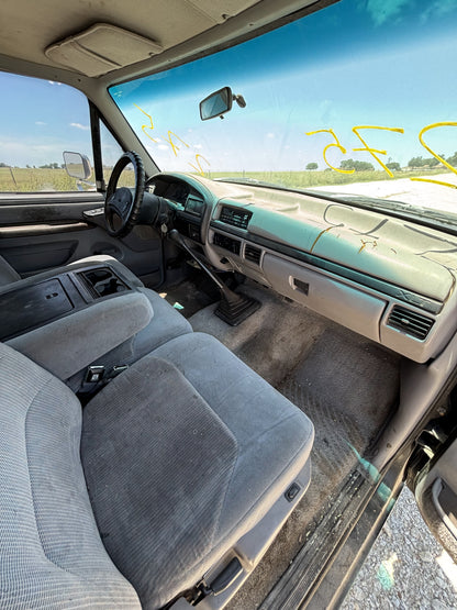 92-97 Ford F250 F350 Hood Ua Black