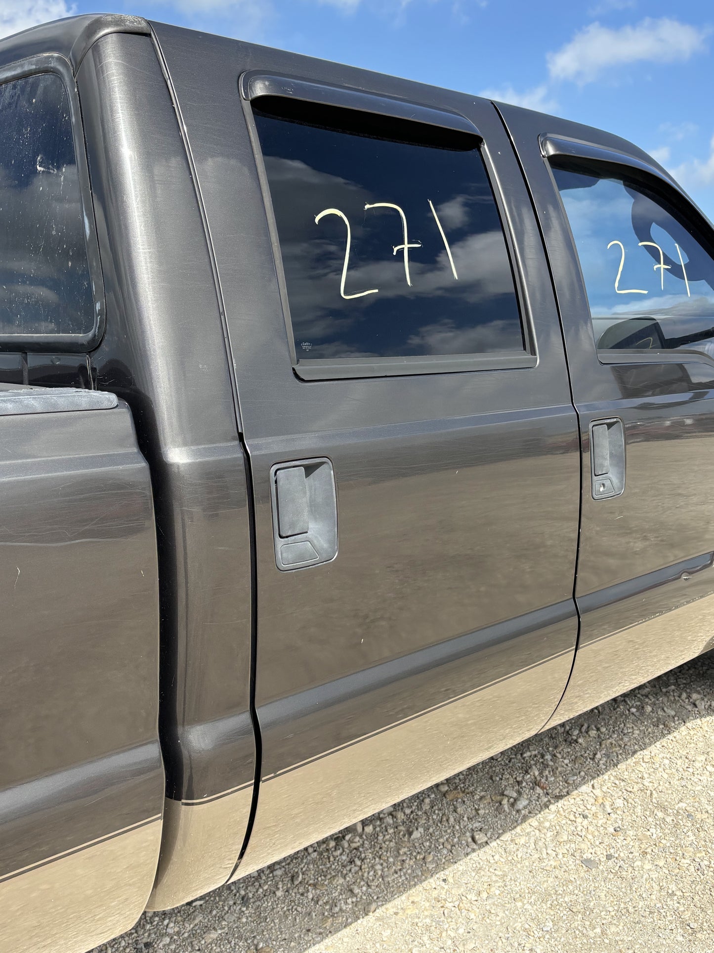 99-07 Ford F250 F350 Rear RH Right Passenger Crew Cab Door T7 AQ Tan Electric