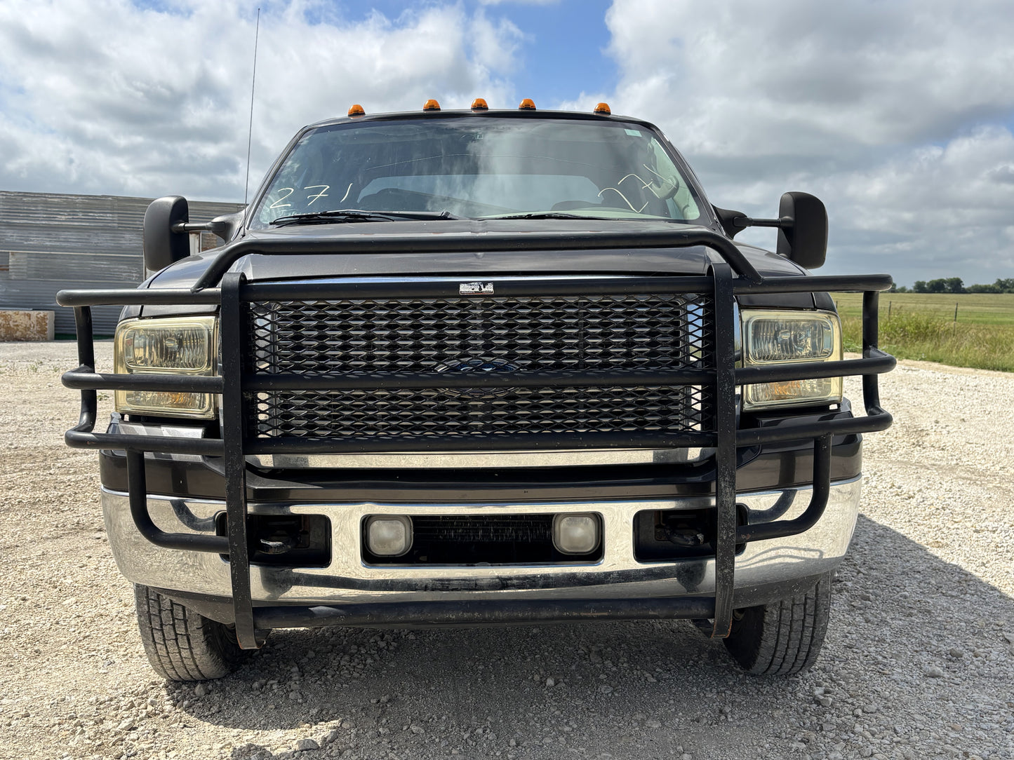 05-07 Ford F250 F350 Front Grill Brush Guard Black