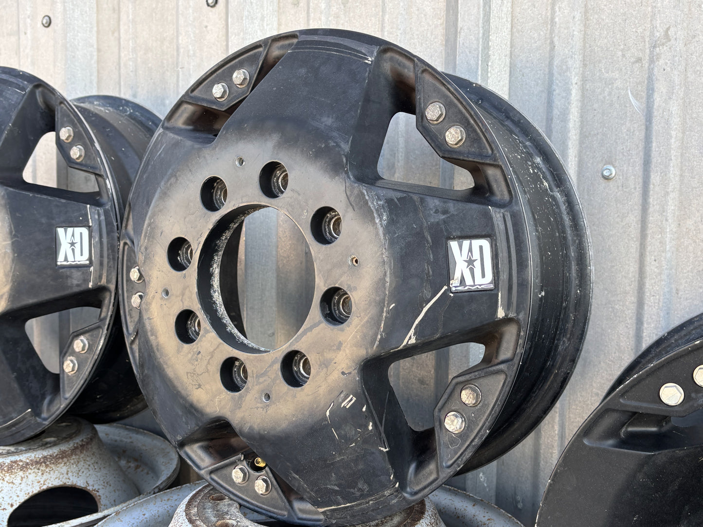 99-04 Ford F350 Dually DRW 16" 8X170MM Rockstar Xd Wheels Set Of 6