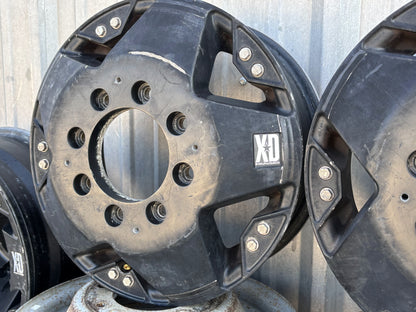 99-04 Ford F350 Dually DRW 16" 8X170MM Rockstar Xd Wheels Set Of 6