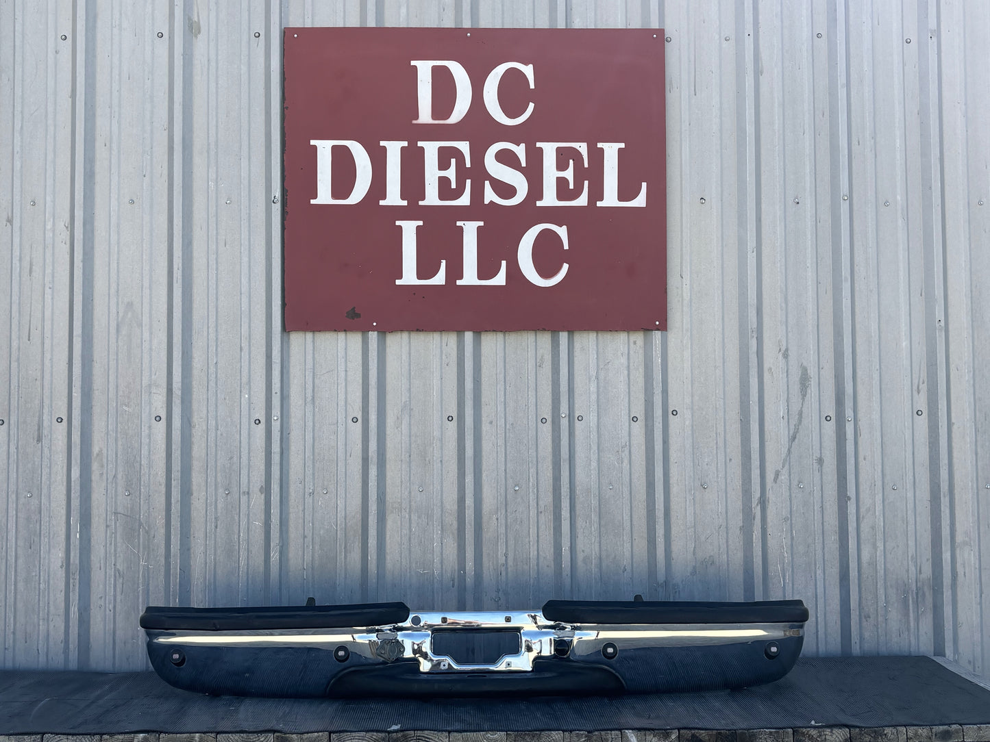 99-07 Ford F250 F350 Rear Bumper Chrome W/ Parking Sensors