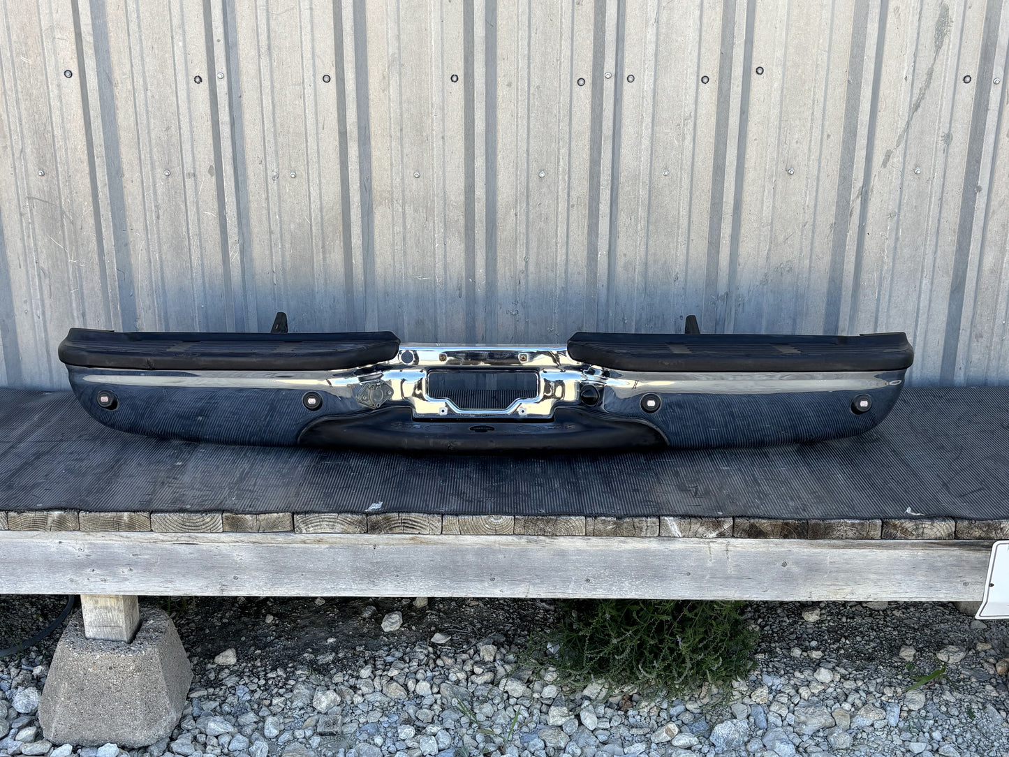 99-07 Ford F250 F350 Rear Bumper Chrome W/ Parking Sensors