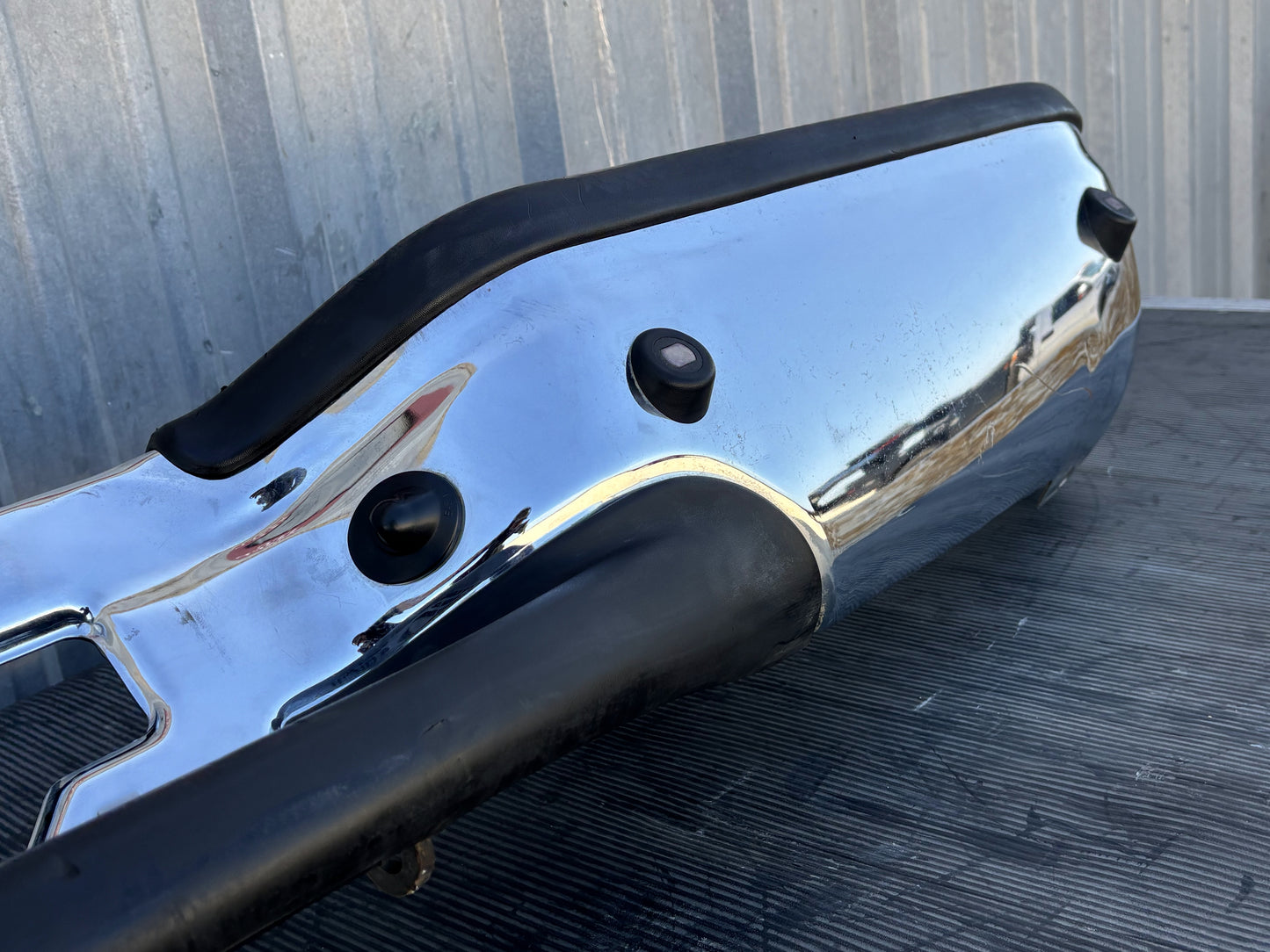 99-07 Ford F250 F350 Rear Bumper Chrome W/ Parking Sensors