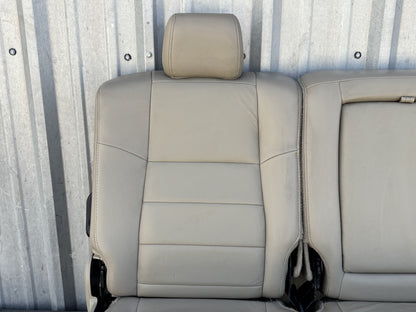 04-07 Ford F250 F350 Lariat Crew Cab Rear Back 60/40 Bench Seat Tan Leather OEM