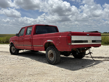92-97 Ford F250 F350 Hood E4 Red