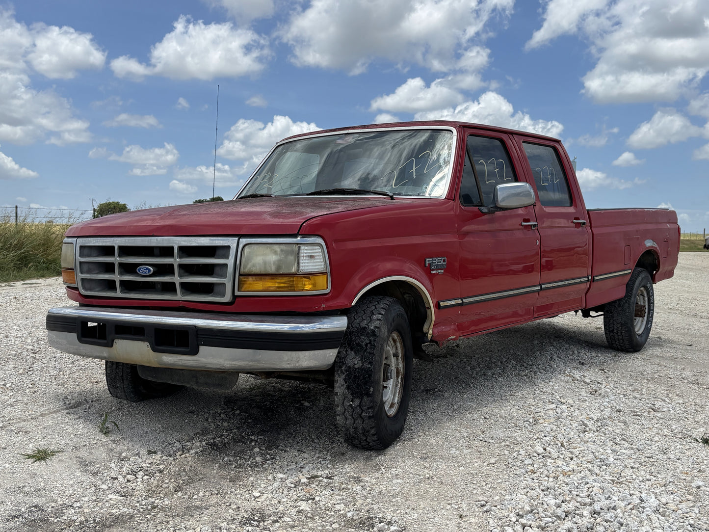 92-97 Ford F250 F350 Hood E4 Red