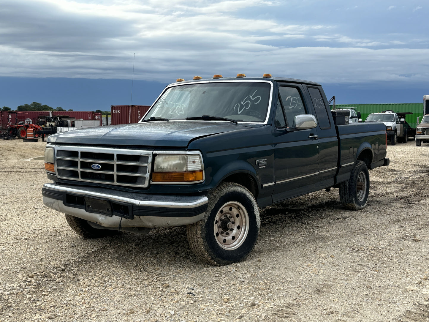 94-97 Ford F250 F350 Hood Nb Green