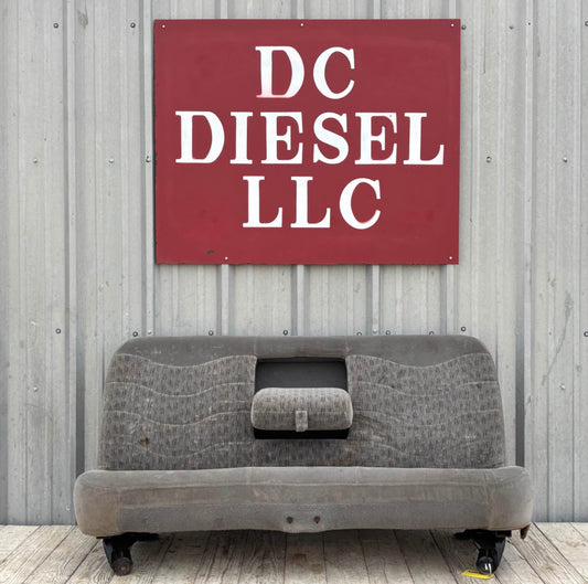 99-04 Ford F250 F350 Crew Cab Rear Bench Seat Gray Cloth