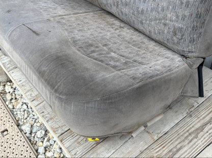 99-04 Ford F250 F350 Crew Cab Rear Bench Seat Gray Cloth