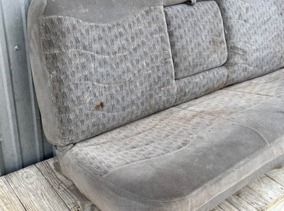 99-04 Ford F250 F350 Crew Cab Rear Bench Seat Gray Cloth