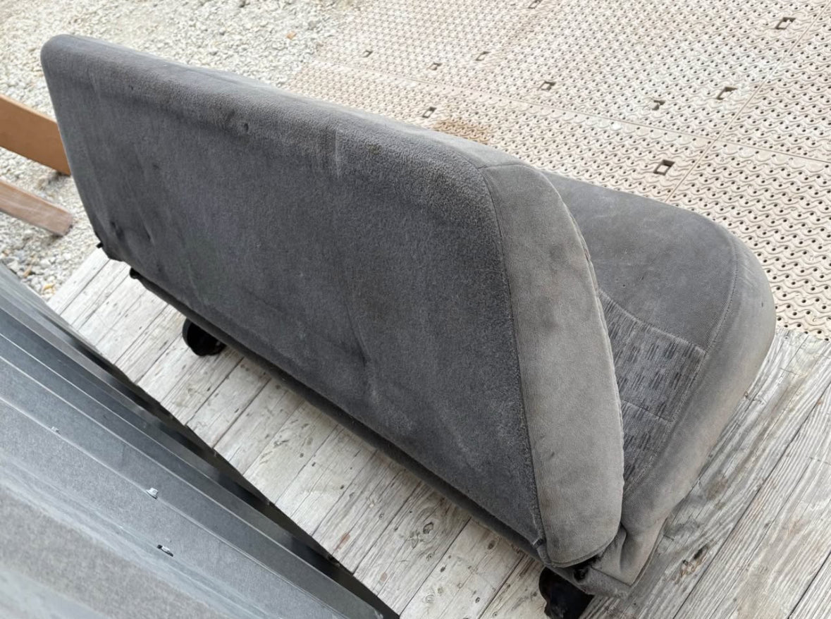 99-04 Ford F250 F350 Crew Cab Rear Bench Seat Gray Cloth