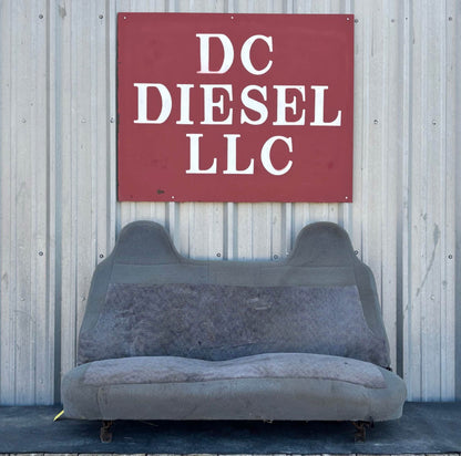 92-97 Ford F250 F350 Front Bench Seat Gray Cloth