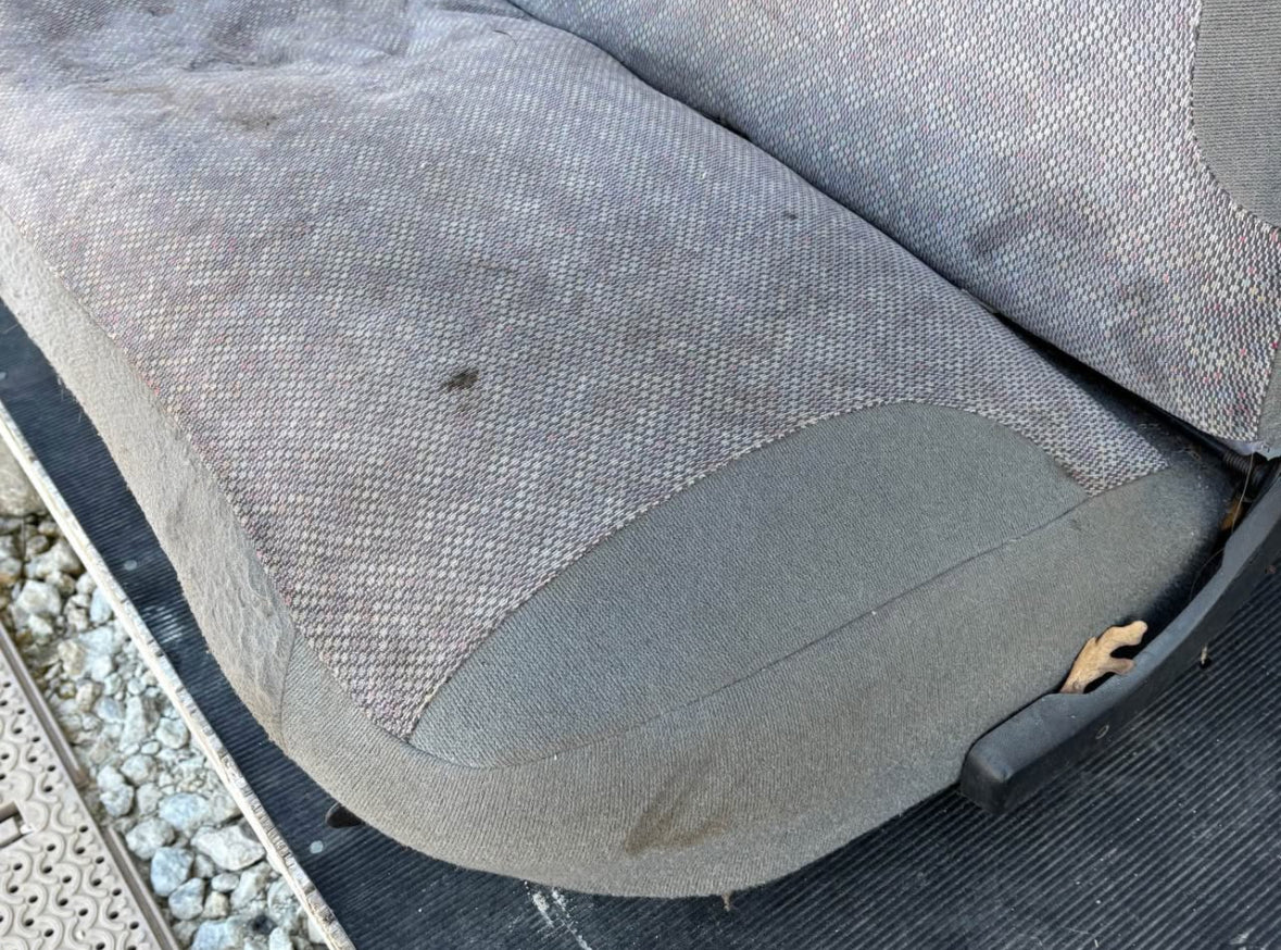 92-97 Ford F250 F350 Front Bench Seat Gray Cloth