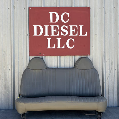 99-10 Ford F250 F350 Front Bench Seat Gray Vinyl