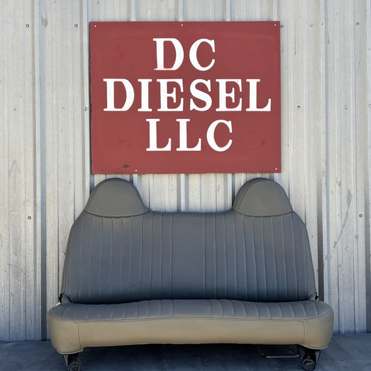 99-10 Ford F250 F350 Front Bench Seat Gray Vinyl