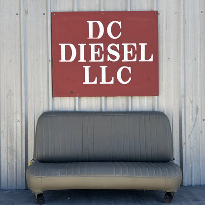 99-10 Ford F250 F350 Crew Cab Rear Bench Seat Gray Vinyl