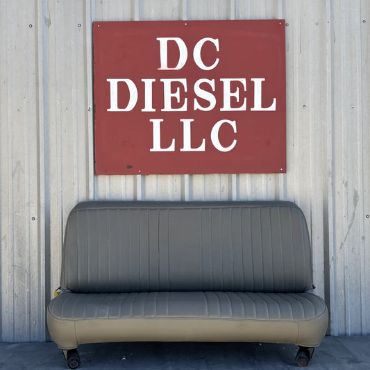 99-10 Ford F250 F350 Crew Cab Rear Bench Seat Gray Vinyl