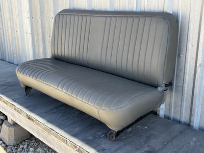 99-10 Ford F250 F350 Crew Cab Rear Bench Seat Gray Vinyl