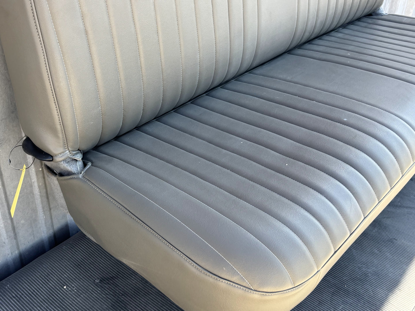 99-10 Ford F250 F350 Crew Cab Rear Bench Seat Gray Vinyl