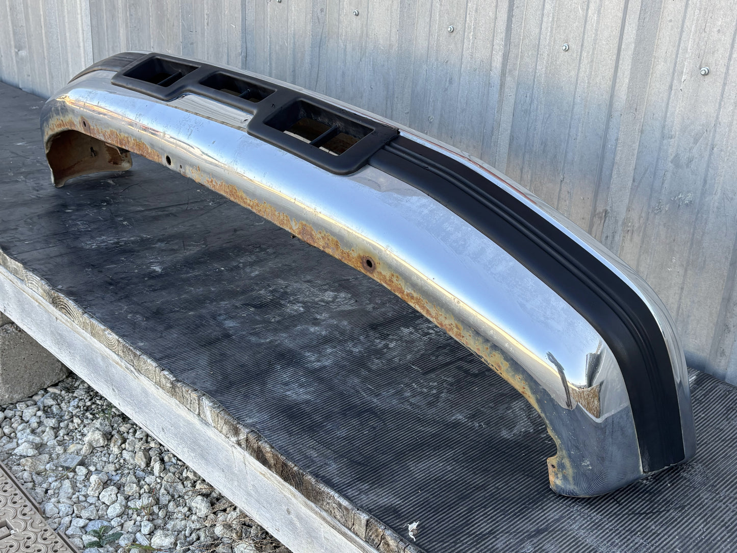 92-97 Ford F250 F350 Diesel Front Bumper Chrome