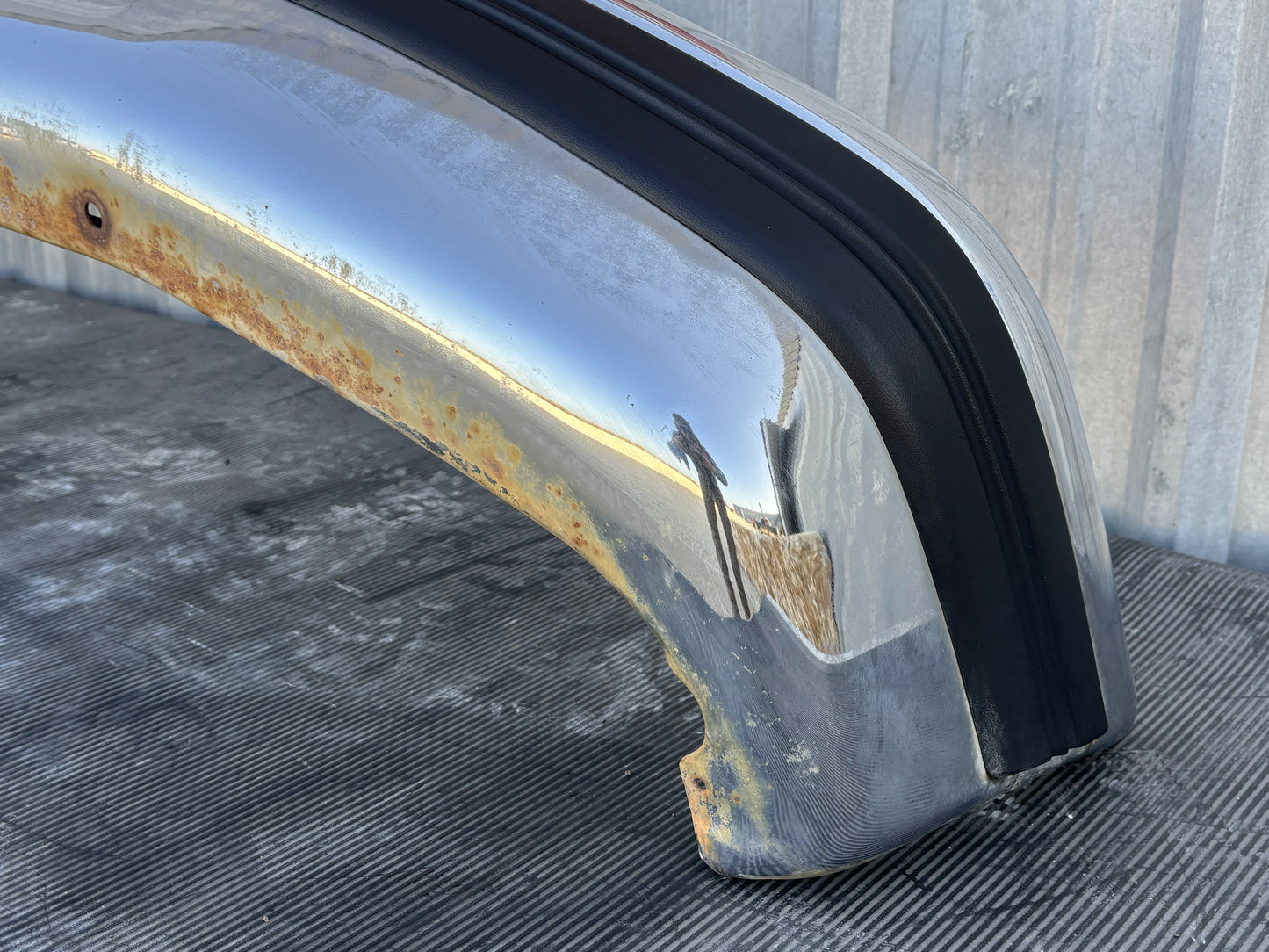 92-97 Ford F250 F350 Diesel Front Bumper Chrome