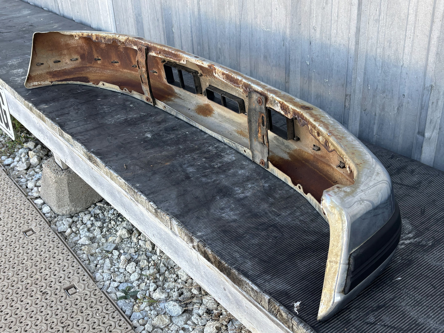 92-97 Ford F250 F350 Diesel Front Bumper Chrome