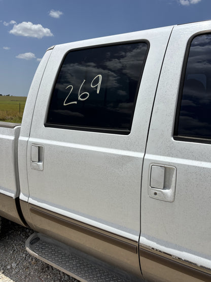 99-07 Ford F250 F350 Rear RH Right Passenger Crew Cab Door Z1 White / Aq Tan Pwr