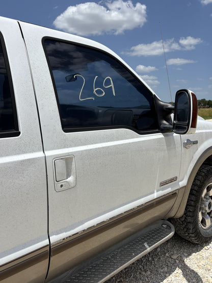 99-07 Ford F250 F350 Front RH Right Passenger Door Z1 White / Aq Tan Electric