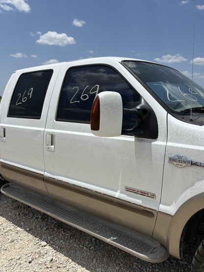 99-07 Ford F250 F350 Front RH Right Passenger Door Z1 White / Aq Tan Electric