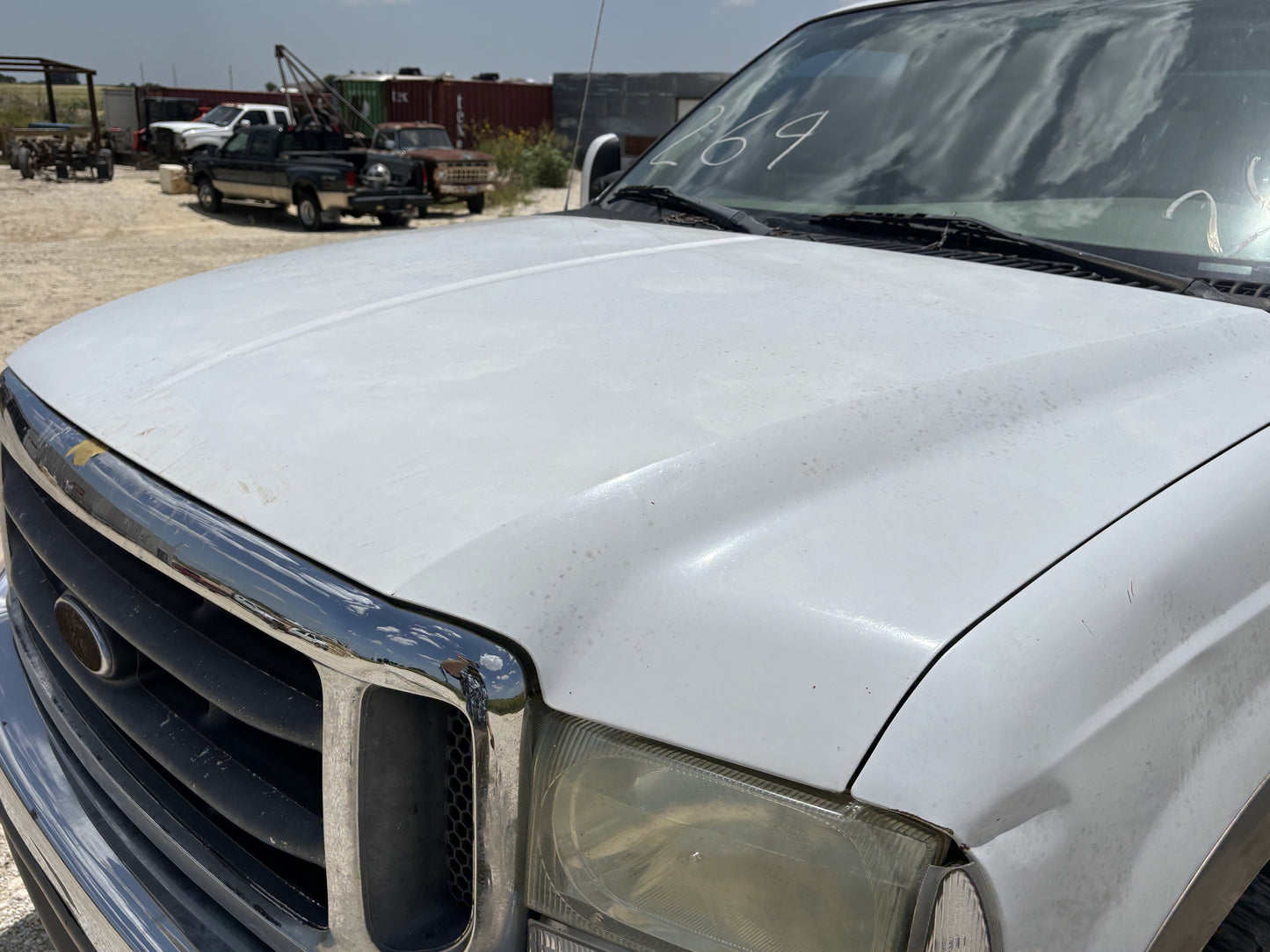 99-07 Ford F250 F350 Hood Z1 White