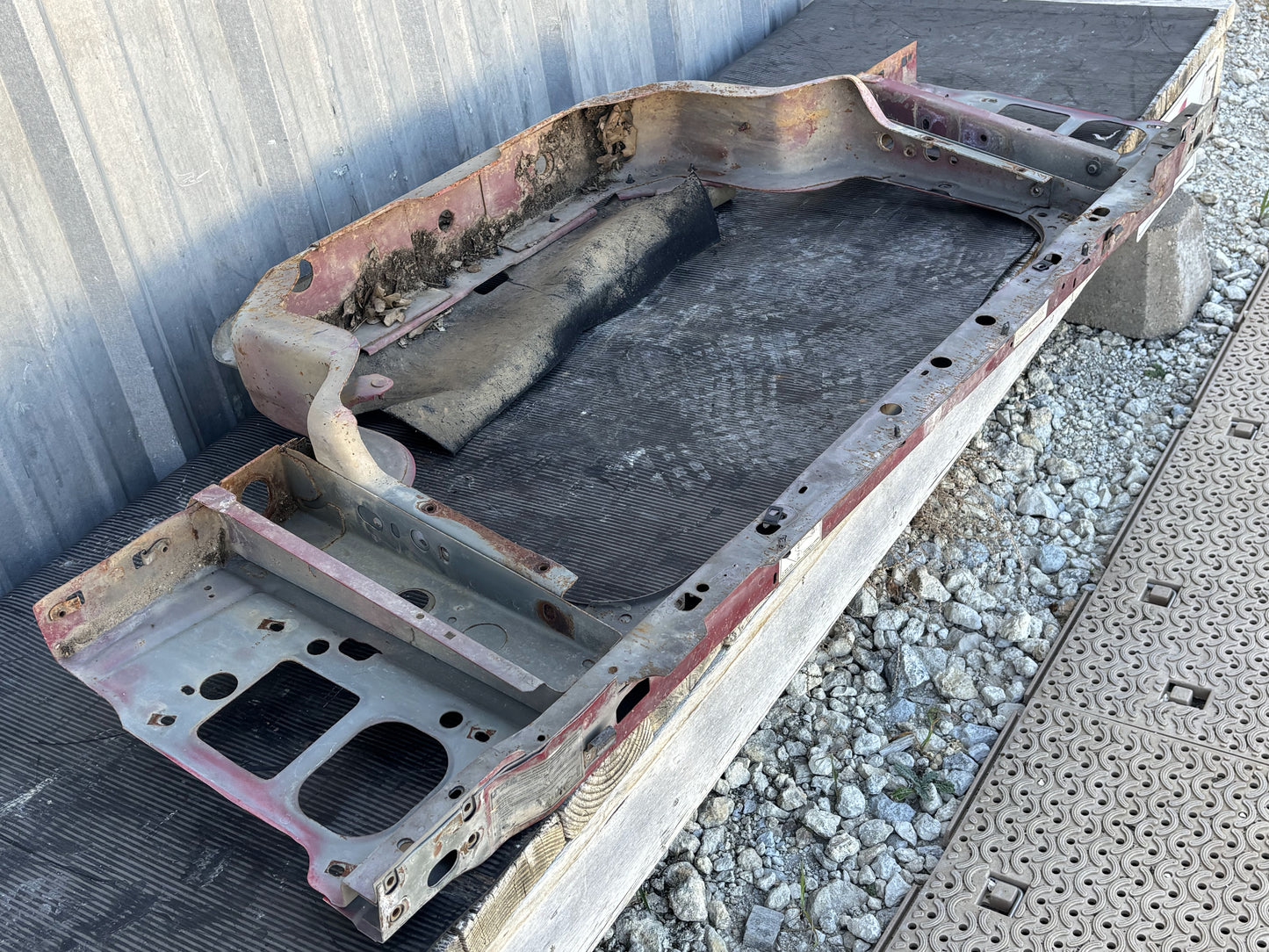 92-97 Ford F250 F350 Diesel Radiator Core Support Red