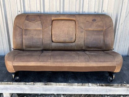 03-04 Ford F250 F350 King Ranch Leather Crew Cab Rear Back Bench Seat OEM