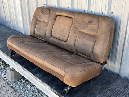 03-04 Ford F250 F350 King Ranch Leather Crew Cab Rear Back Bench Seat OEM
