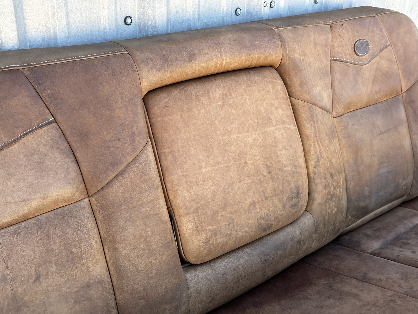 03-04 Ford F250 F350 King Ranch Leather Crew Cab Rear Back Bench Seat OEM