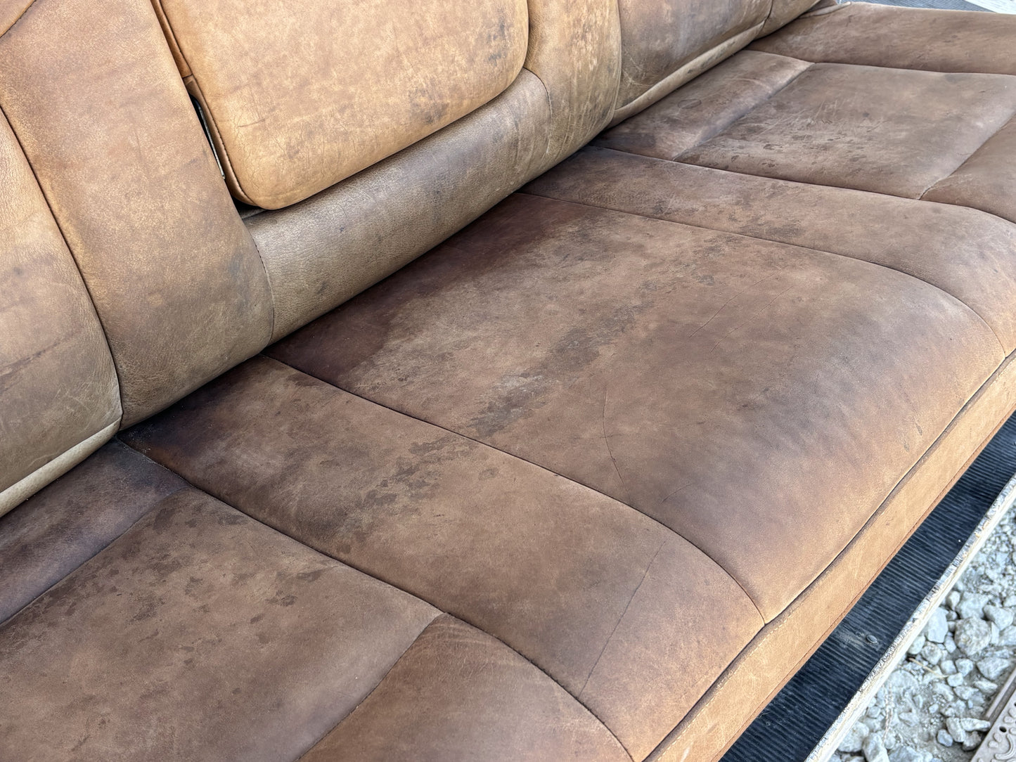03-04 Ford F250 F350 King Ranch Leather Crew Cab Rear Back Bench Seat OEM