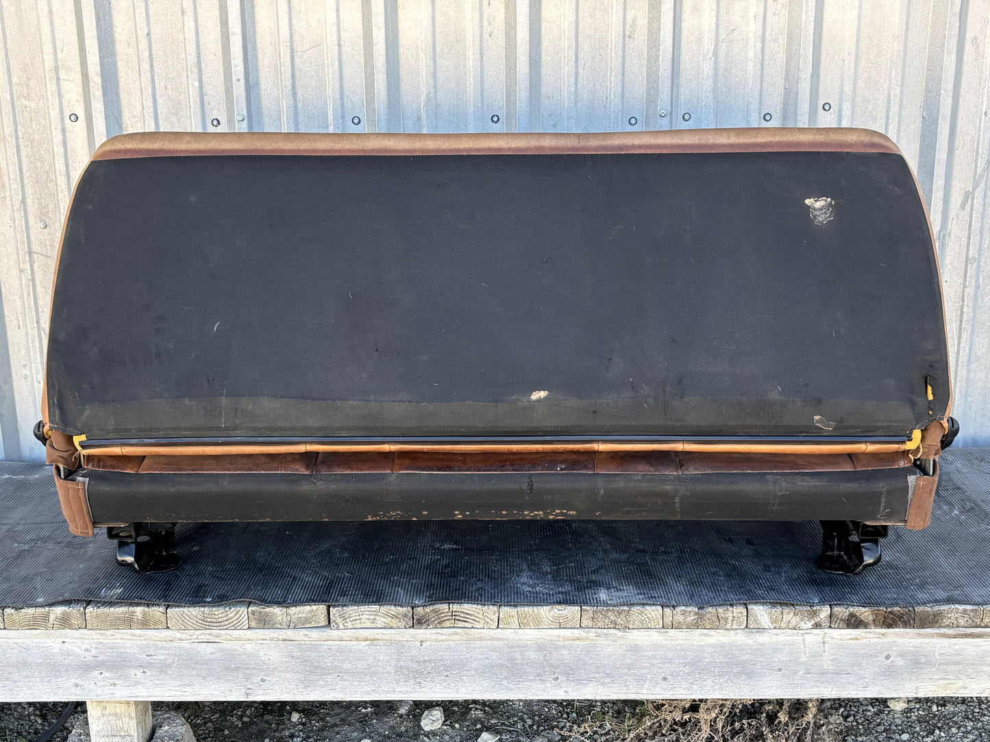 03-04 Ford F250 F350 King Ranch Leather Crew Cab Rear Back Bench Seat OEM