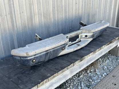 99-04 Ford F250 F350 King Ranch Rear Bumper Chrome / Tan W/ Reverse Sensors