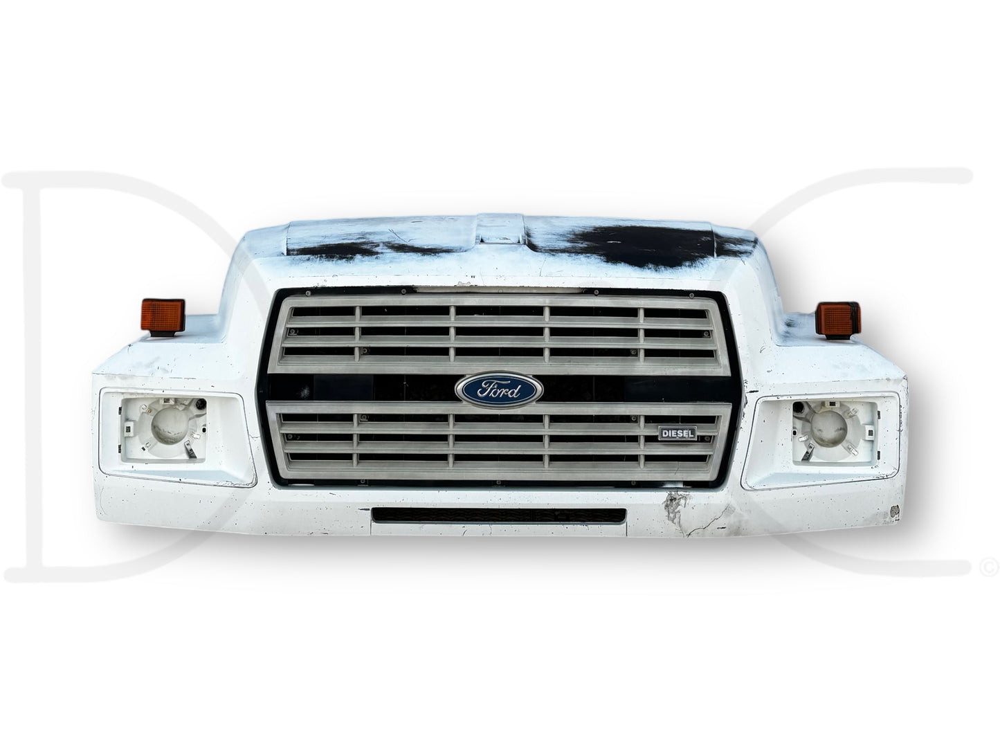 80-94 Ford F600 F700 Hood White