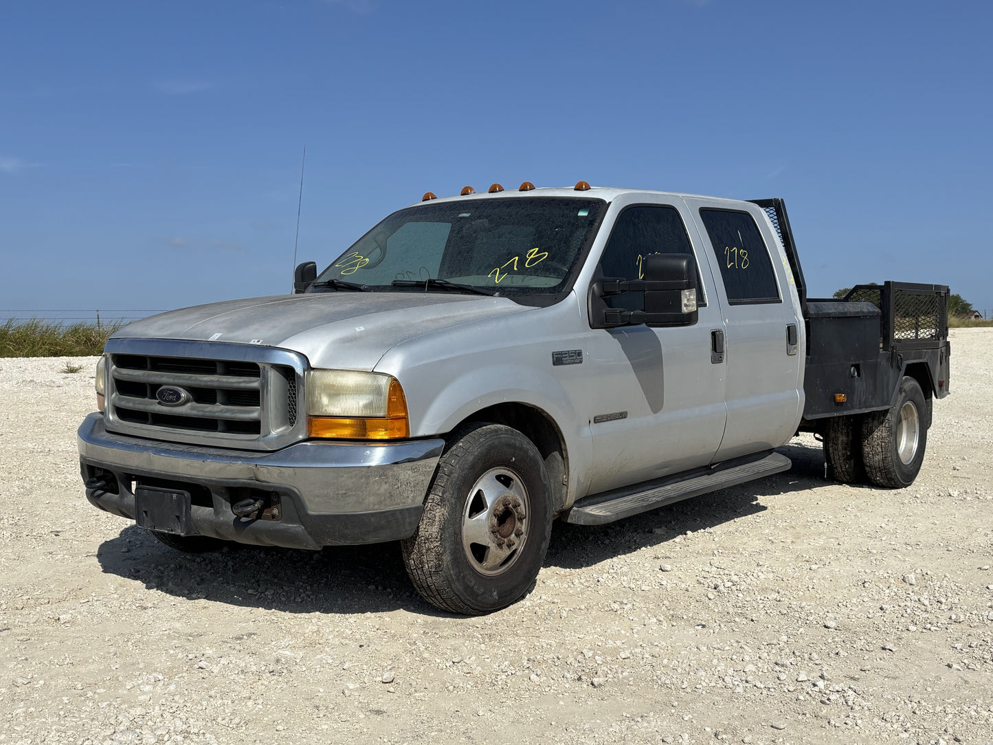 99-16 Ford F350 Dually 8' Skirted Flat Bed Welding Bed W/ Stake Sides 55" Ca