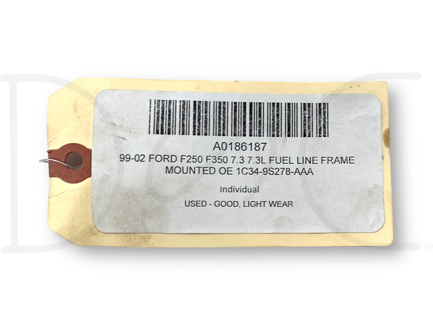 99-02 Ford F250 F350 7.3 7.3L Fuel Line Frame Mounted OE 1C34-9S278-Aaa