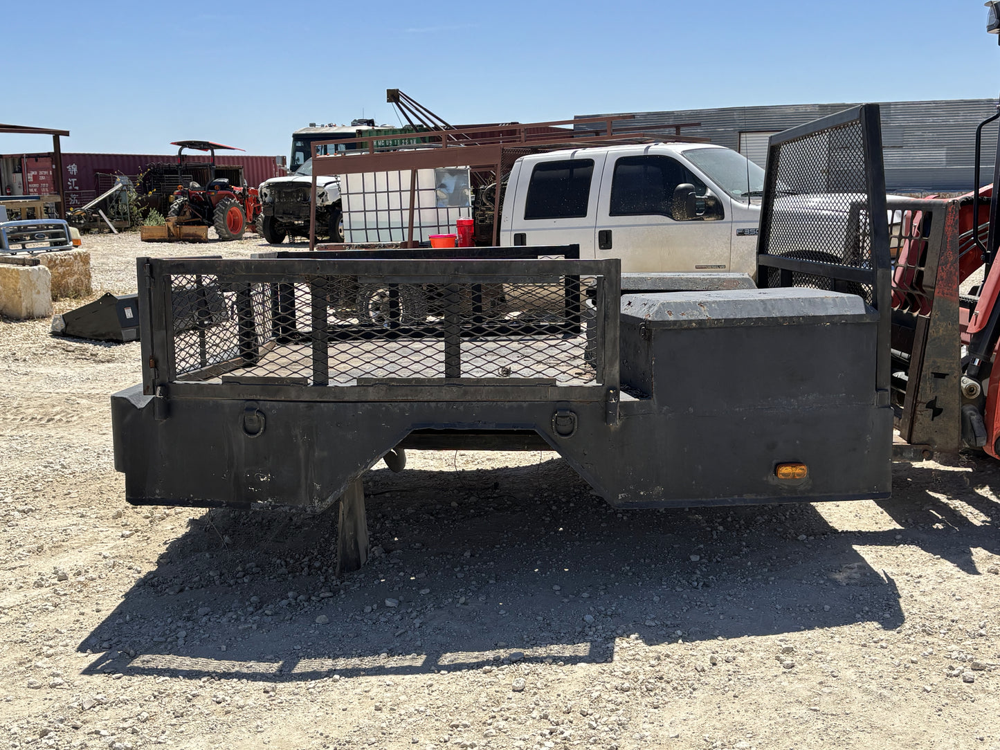 99-16 Ford F350 Dually 8' Skirted Flat Bed Welding Bed W/ Stake Sides 55" Ca