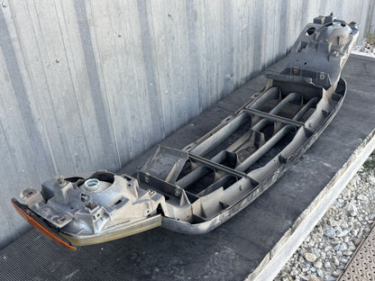 99-04 Ford F250 F350 Header Panel Z3 Silver W/ Grill And Headlights