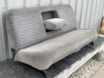 99-04 Ford F250 F350 Crew Cab Rear Bench Seat Gray Cloth