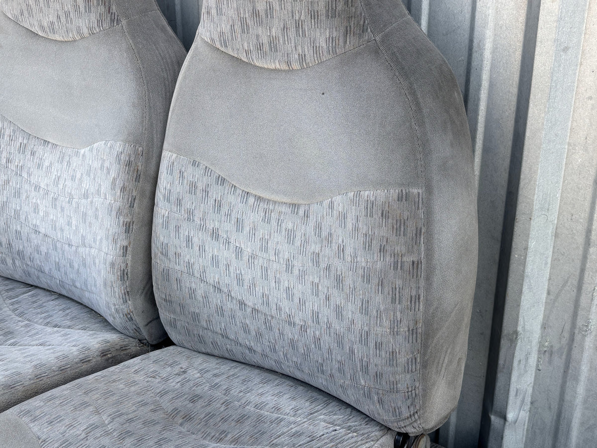 99-07 Ford F250 F350 Front Seat Set LH & RH Gray Cloth