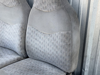 99-07 Ford F250 F350 Front Seat Set LH & RH Gray Cloth