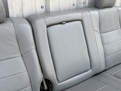03-07 Ford F250 F350 Crew Cab Rear Back Bench Seat 60/40 Gray Leather OEM