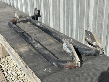 99-16 Ford F250 F350 Extended Cab Running Board Set Black Tube Boards Steps